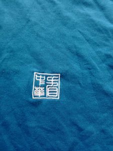 Men&#39;s Dark Blue Round Neck Sweatshirt