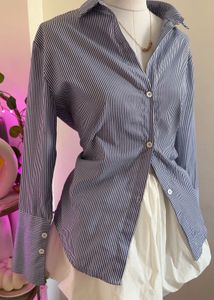 Striped Button-Down Shirt