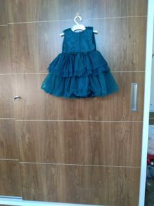 Teal Sparkle Party Dress
