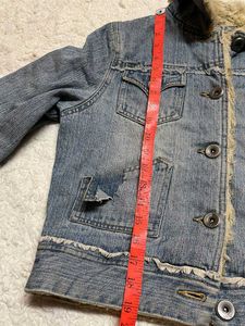 Denim Jacket w/ Fur Collar