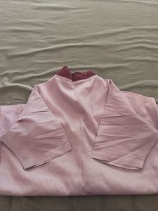 Pink Striped Button-Up Shirt women/men