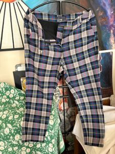 M&S Stylish Plaid Trousers
