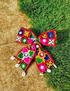 Colorful Embroidered Hair Bow💗