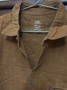 Brown  Short Sleeve Shirt