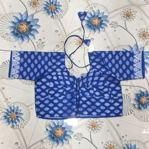 Blue Patterned Blouse