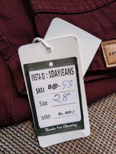 B@53 Size-28 Straight Jeans