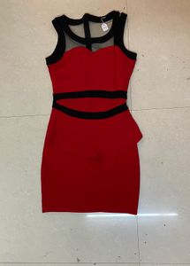 Red & Black Party Dress