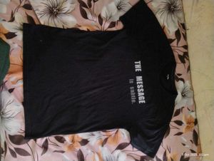 Zudio Black Graphic T-Shirt – “The Message is Subt