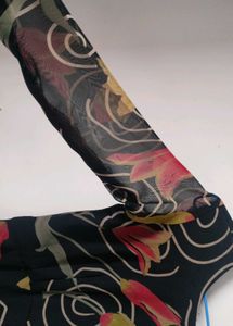 Black Flared Bottom Kurta