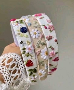 Floral Embroidered Headband.