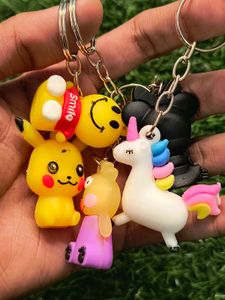 Silicon Key Chain Pack Of 5 Pcs