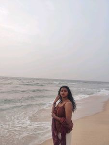 Stylish Brown chikenkari Tank Top