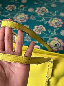 Authentic Michael Kors Lime Yellow Tote Bag