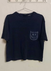 Navy Blue Pocket Tee