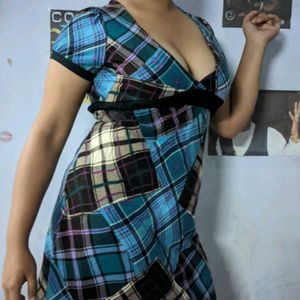 Plaid Mini Dress