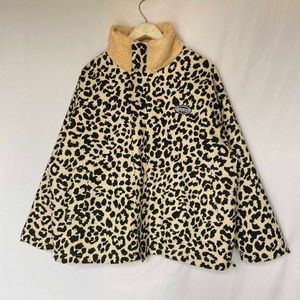 Leopard Print Fleece Jacket