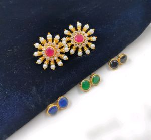 Changeable Ear Studs Round Shape