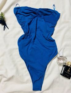 Blue Tube / Strapless Bodysuit