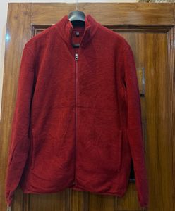 uniqlo Red Full Zip Jacket
