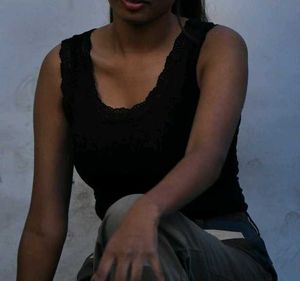 Black Lace Trim Tank Top