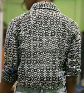 Trending Net Top Dark Blue