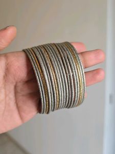 ZARA Metallic Bangles [Set of 3]