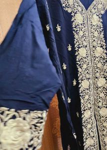 Black Kashmiri Work Kurti