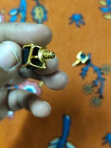 Raw Stone Studs (Black)