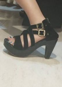 Platform Heels with Ankle Straps
