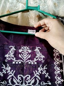 Elegant Purple Kurta Set