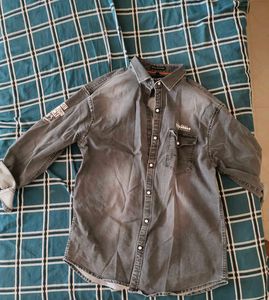 Grey Denim Shirt