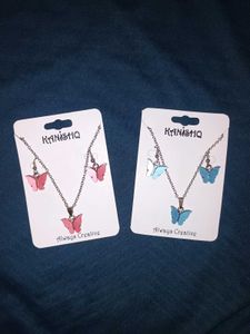 Butterfly Necklace & Earring Set