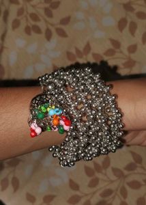 Silver Jhumka Bracelet