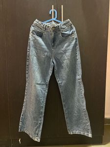 Wide Leg Denim Jeans