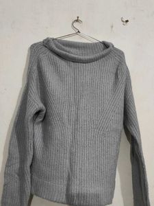 blue Knit Sweater
