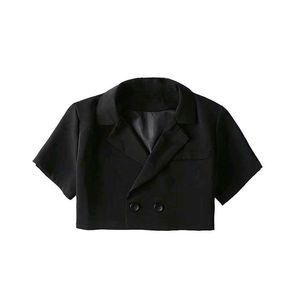 Black Cropped Blazer