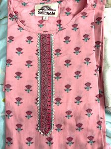 Nice Rose Pink Color Kurt a Set