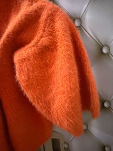 Orange Cropped Sweater