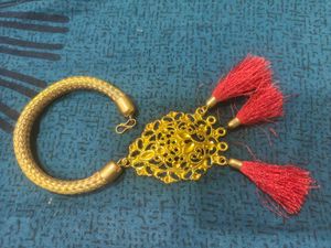 Golden Bracelet with Tassels