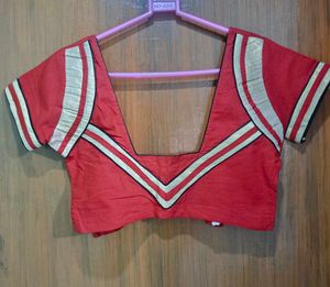 Red Ethnic Blouse