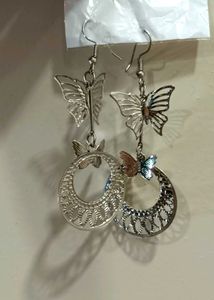 Butterfly Silver Earrings