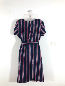 Navy Blue Strips Casual Dress(Women’s)