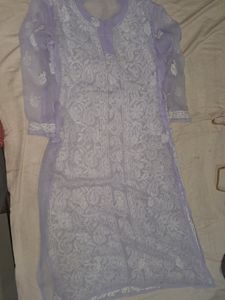 Chikankari Kurti With Inner Combo