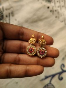 Elegant Gold Peacock Earrings