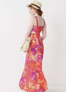Junior SO Tiered Side Cutout Maxi Dress
