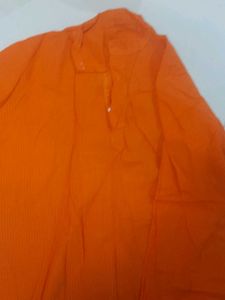 Orange Casual T-Shirt