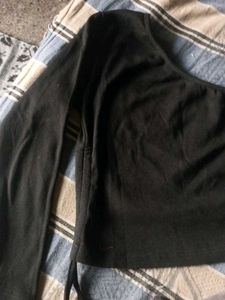 One-Shoulder Long Sleeve Top