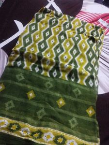 Casual Green Kurti With Same Dupatta Free