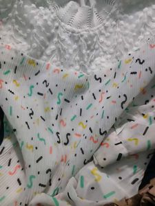 White Print Top