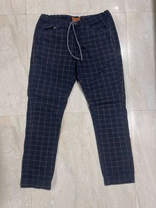 Checked Casual Pants